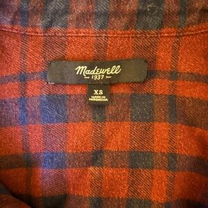 *MADEWELL* Cotton Flannel Shirt